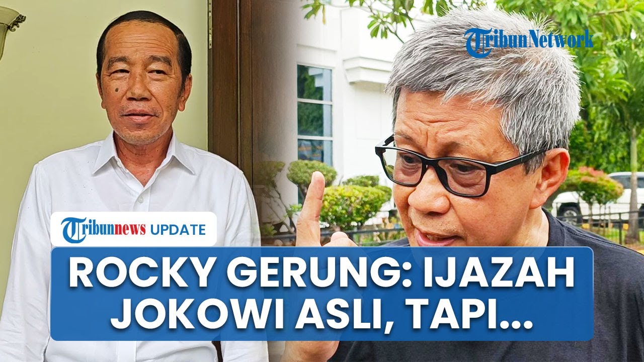 Rocky Gerung Sebut Ijazah Jokowi Asli tapi Pemiliknya yang Palsu hingga Ungkap Kondisi Presiden ke-7