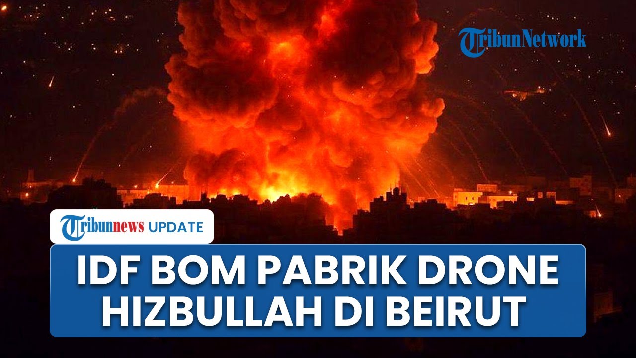Ledakan Dahsyat di Beirut! IDF Gempur Gedung Bawah Tanah Produksi Drone Unit 127 Hizbullah