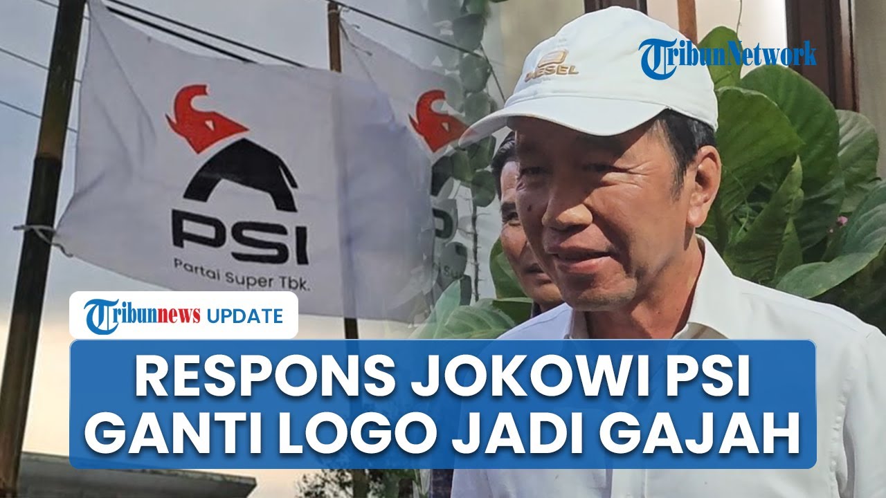 Partai PSI Ganti Logo dari Mawar Merah Jadi Gajah Merah Hitam, Jokowi: Itu Wajar dan Keren