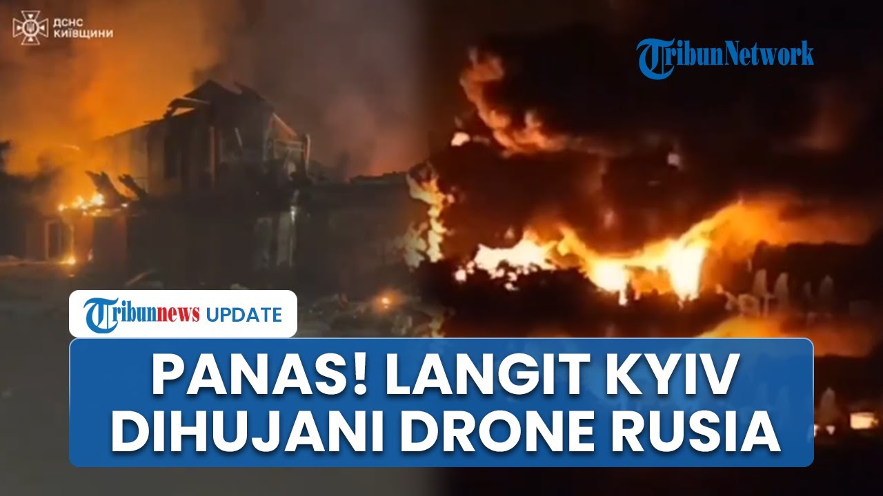 Memanas! Rentetan Drone Rusia Hantam Kyiv selama Berjam-jam, 23 Orang Tewas Terkena Serangan