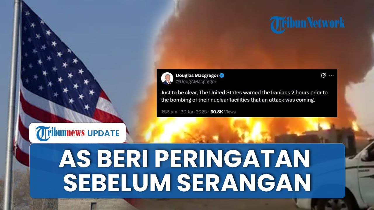 Eks Pejabat AS Klaim Beri Peringatan 2 Jam sebelum Serangan Amerika Serikat Menghantam Wilayah Iran