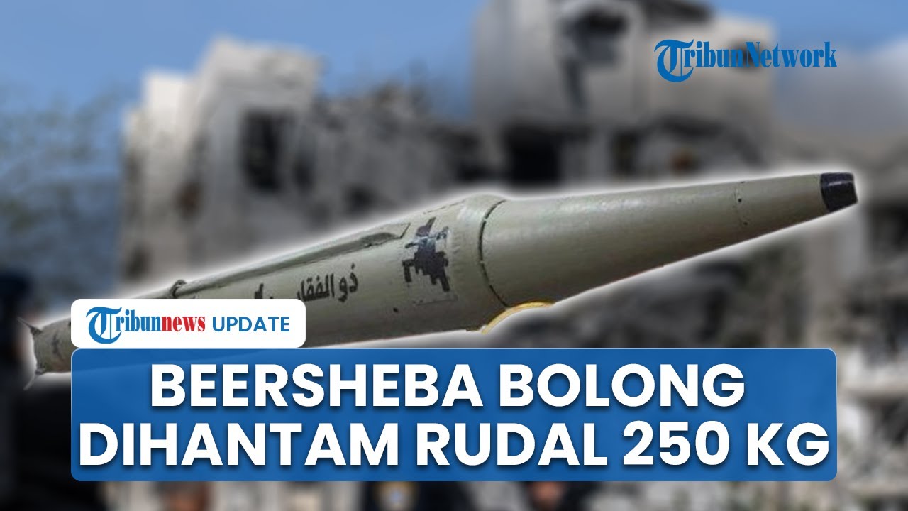 Detik-detik Rudal Zulfiqar Berhulu Ledak 250 Kg Bom Fasilitas Penting IDF di Beersheba hingga Bolong