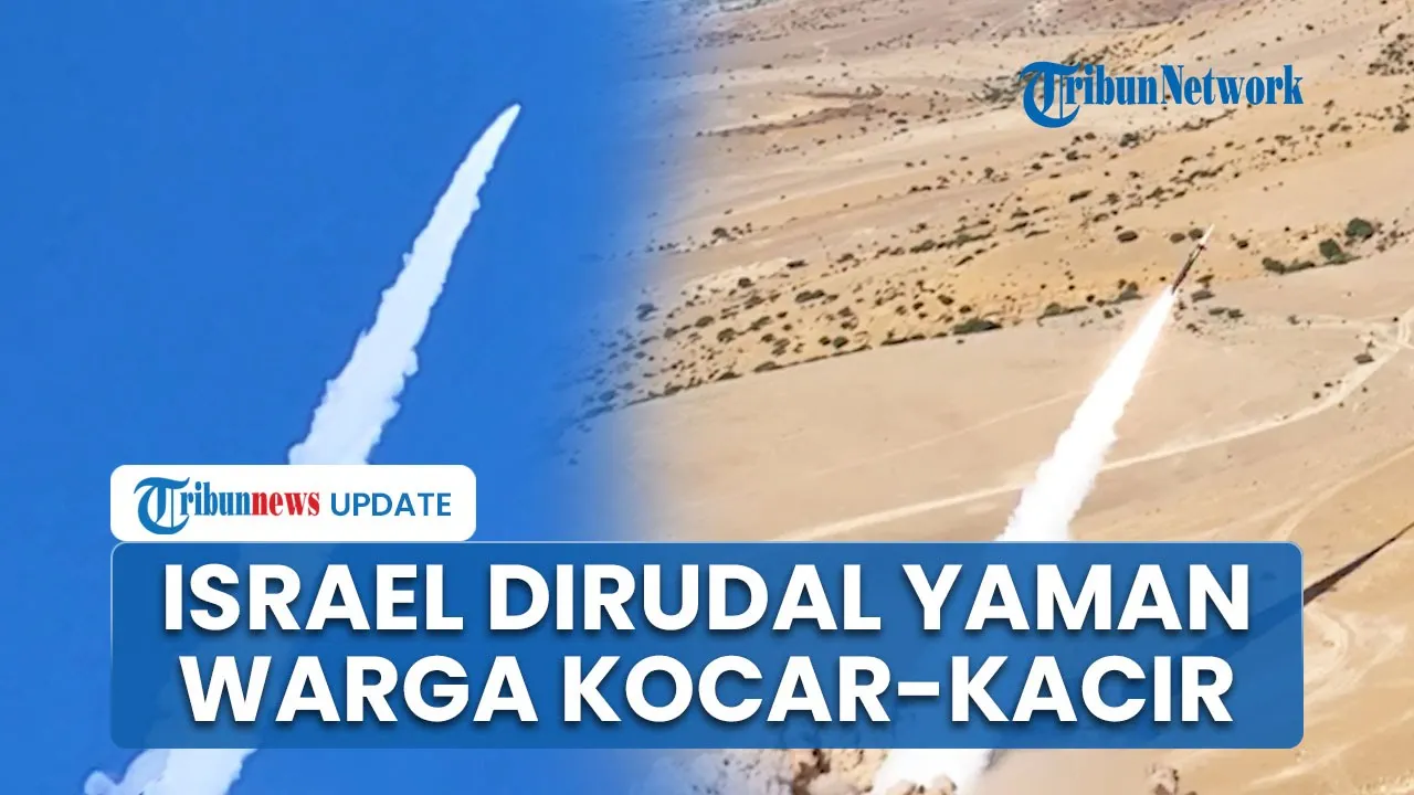 Keos! Situasi Mencekam Israel Digempur Balistik Yaman saat Dini Hari, Warga Terbangun & Kocar-kacir