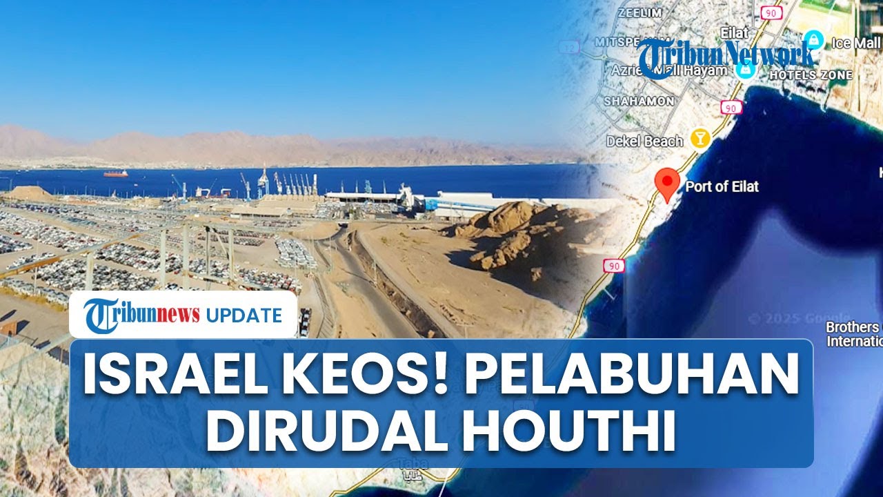 Israel Gelagapan Dirudal Houthi Yaman, Pelabuhan Eilat Keos Dibombardir Pesawat Tak Berawak