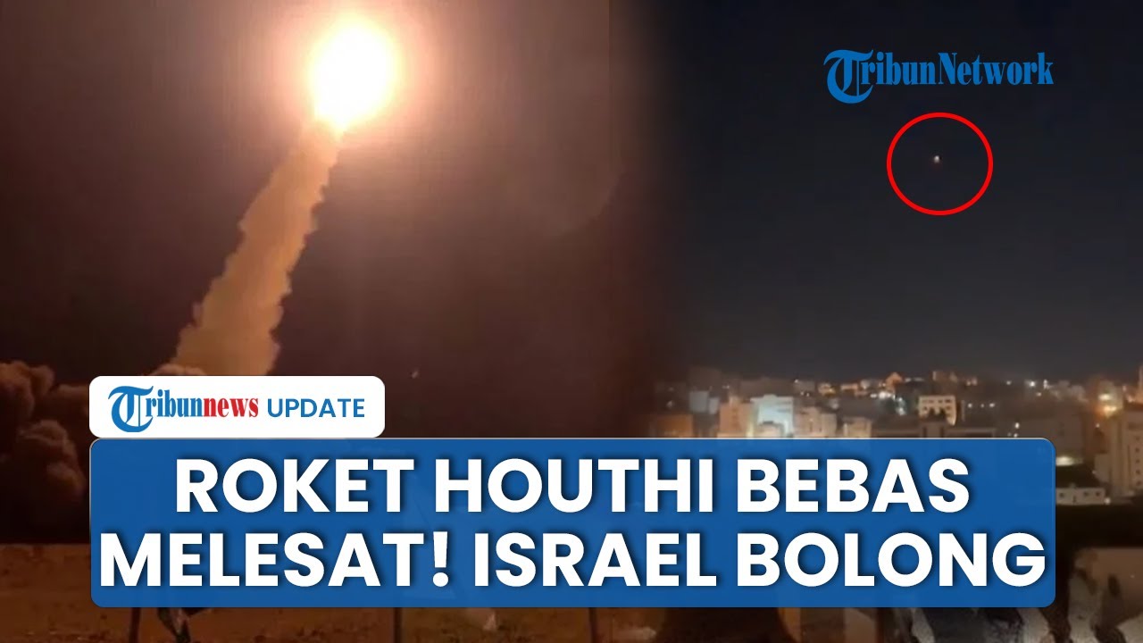 Detik-detik Roket Yaman Melesat Bebas Gempur Tel Aviv, Pertahanan Udara Israel Tak Berkutik Menembak