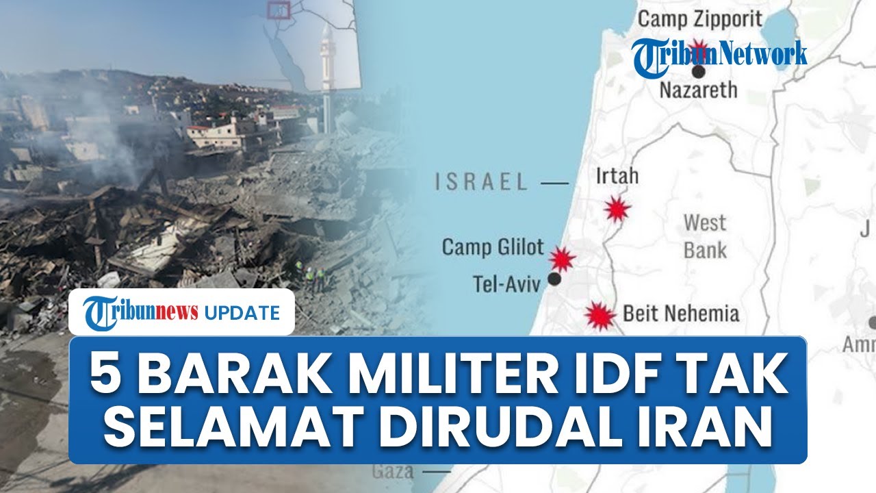 5 Pangkalan Militer IDF Tak Lolos dari Rudal Iran, Israel Coba Sembunyikan Kerusakan tapi Bocor
