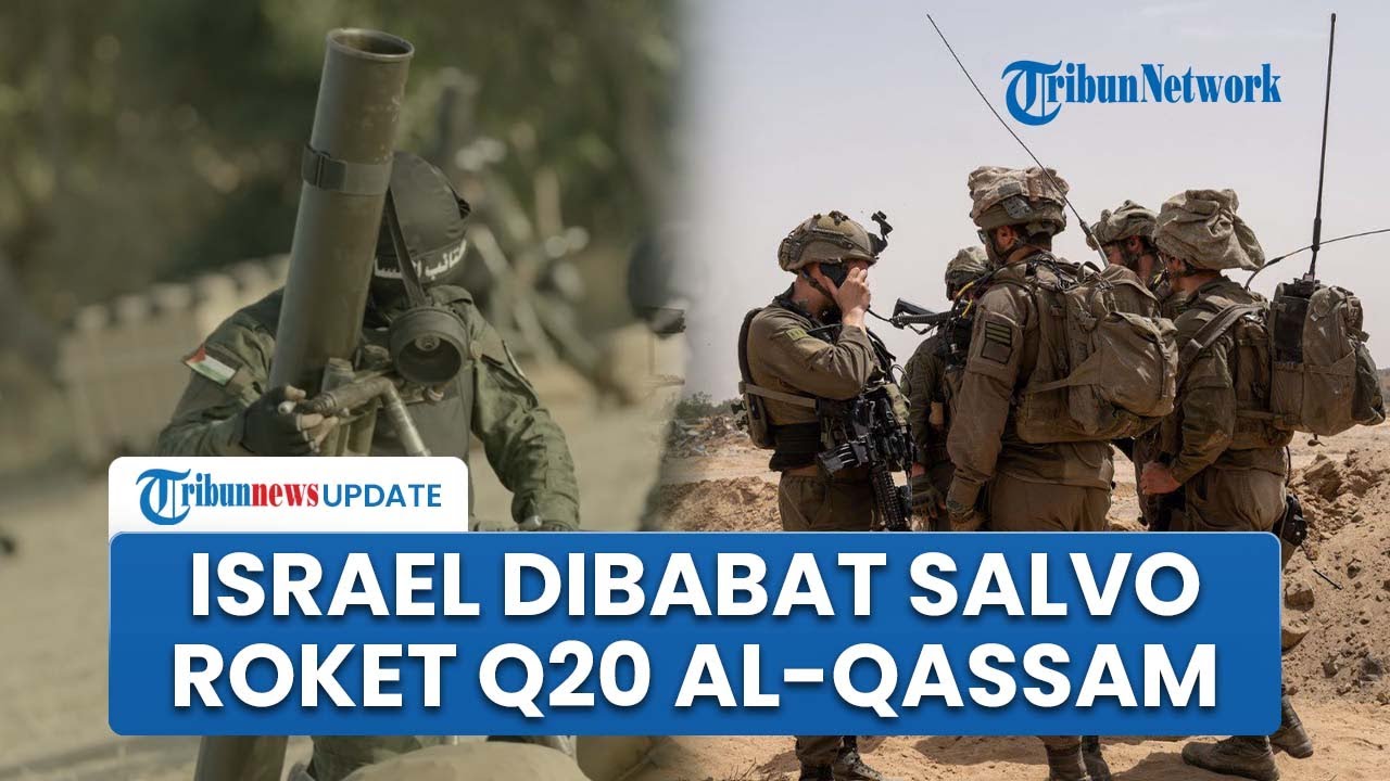 Salvo Roket Q20 Al-Qassam Jebol Udara Israel, Tentara dan Kendaraan hingga Permukiman Dibakar